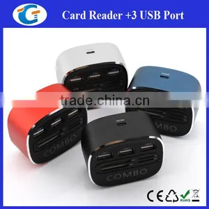 Usb2.0 Hub Combo Card Reader With Led Logo thumbnail-2