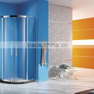 Custom Simple Round Tempered Glass Shower Door thumbnail-1