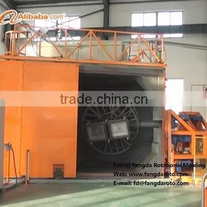 Automatic Shuttle Rotomolding Machine to Produce Plastic Products Pe Plastic Rotomolding Water Tank Mould 2-Arm Rotomolding thumbnail-1