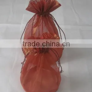 Hot Sale High Quality Silver Fabric Mesh Bag Pouch thumbnail-6