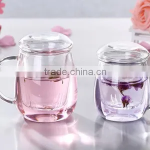 Pyrex Double Wall Glass Cup / Borosilicate Double Walled Glass Cups thumbnail-1