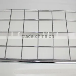 Supermarket Metal Slatwall Mesh Display Shelf thumbnail-4