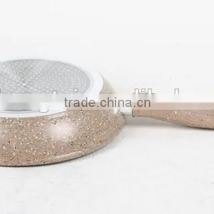 Aluminium Forged Marble Stone Coating Frying Pan thumbnail-3