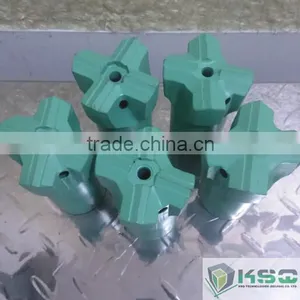 Rock Drilling Spare Parts 64mm R32 Thread Cross Button Bit thumbnail-2