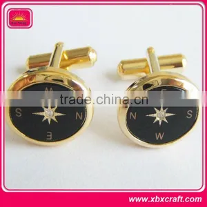 Nice-looking Fashion & Promotional Metal 925 Gold Cuff Links thumbnail-6