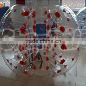 PVC Summer Cool Lawn Inflatable Collision Bumper Buffer Impact Zorb Run In Touch Ball Football Soccer Bubble Ball thumbnail-2