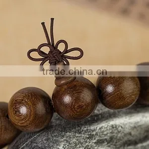 Delicate Golden Sandalwood Tibet Buddhism Prayer Antifatigue Bead Bracelet thumbnail-5