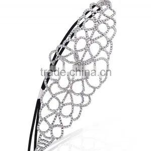 Women Fashion Rhinestone Crystal Head Chain Jewelry Headband Headpiece Hair Band thumbnail-3