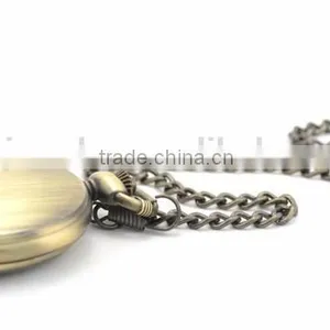 Wholesale Antique Brass Pocket Watch Necklace as Best Love for Dad thumbnail-4