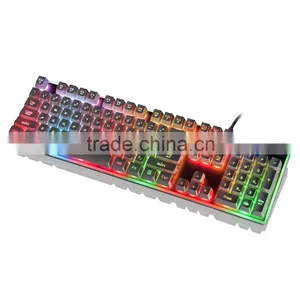 New Gaming LED Backlight USB Wired 104 Keys Professional Game Keyboard Waterproof Game Keyboard For PC thumbnail-4
