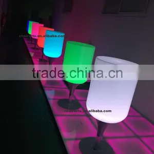 Commercial Hotel Bar Led Light Up Cocktail Coffee Table With Acrylic Material thumbnail-6