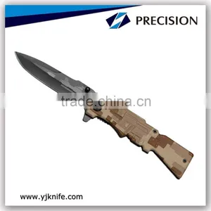 Coffee Color Survival Pocket Knife thumbnail-1