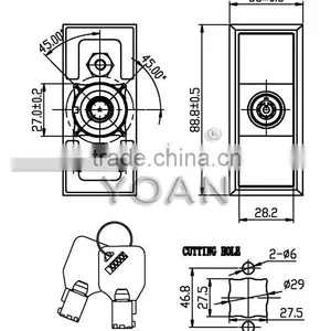 the Special Door Lock Combination Lock Parts for Vending Machine Lock thumbnail-2