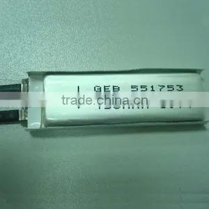 Lithium Polymer Battery 3.7v With 450mAh Rechargeable Battery 551753 for Digital Products thumbnail-1