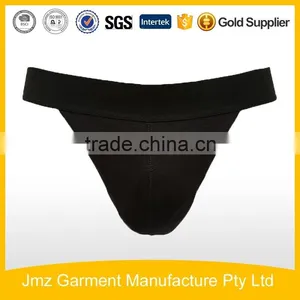 Hot Sale Cotton Elastane Men Sexy Briefs in Black G-string for Men thumbnail-1
