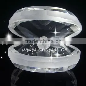 Charming Clear Crystal Shell With Diamond For Wedding Gift thumbnail-1