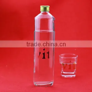 Fanctory Direct Sale Frosted Cork Bottles 500ml Super Flint Glass Bottle Aluminium Cap Water Bottle thumbnail-6