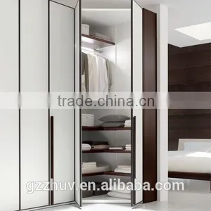Modern 3 Panel Sliding Closet Doors in Glass thumbnail-5