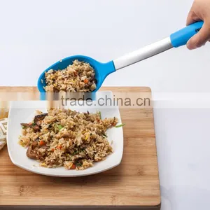 Spatula Mixing & Slotted Spoon Ladle Pasta Server, Silicone Utensil Tool Sets thumbnail-4