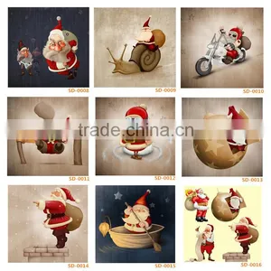 Home Decoral Cartoon Christmas Paintings for Kids thumbnail-2