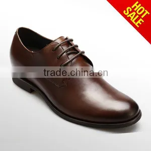 Elegant Invislble Height Leather Elevator Shoes With Delicate Grade A Soft Ox Skin Natural Breathable Fashion 323K01-2 thumbnail-1