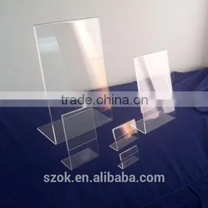 High Quality L Shaped Clear Acrylic Photo Frame for Desktop thumbnail-1