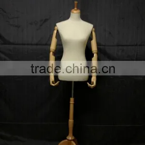 Upper Body Wrapped Cloth Female Mannequin With Hand thumbnail-1