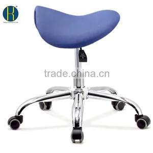 HY1034-2 Quality Hairdressing Chair Backless/ No Back Saddle Bar Stool/ Saddle Stool W/Back thumbnail-1