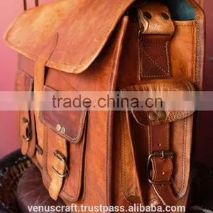 Real Leather Satchel Bag,real Goat Leather Office Satchel thumbnail-2