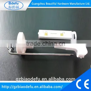 White Locking Secure Hook , Hanging Display Hook thumbnail-3