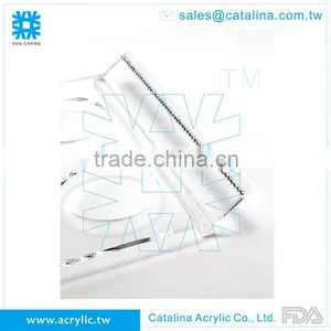 Clear Diamond Chain, Set of 4 Pcs Small Bowl With Base Acrylic Serving Tray thumbnail-2