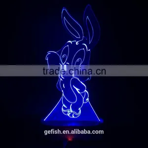 Customized Laser Cutting Acrylic 3D Display Lamp With Light thumbnail-4