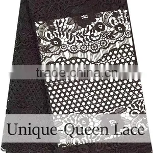 2016 Fashion African Embroidery Cord Lace/guipure Lace Fabric/african Cupion Lace Fabric /guipure Lace Fabric Royal Blue thumbnail-4