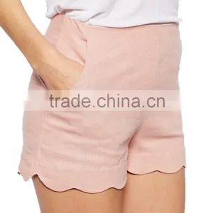 China Supplier Wholesale Top Quality Girls Pink High Waisted Shorts Sexy Ladies Fashion Short Pants thumbnail-5