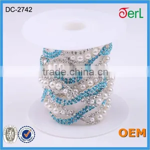 New Design Popular Shining Rhinestone Chain Trimming for Garment Decoration thumbnail-4