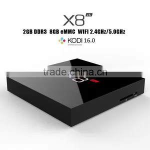 X8 4K Amlogic 8726 m8 Quad Core TV Box With 5.0GHZ Wifi Frequency thumbnail-6