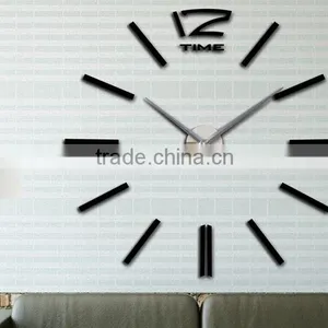 120cm Diameter 3D EVA Wall Sticker Clock Promotion Gift Modern Design Art Clock! thumbnail-1