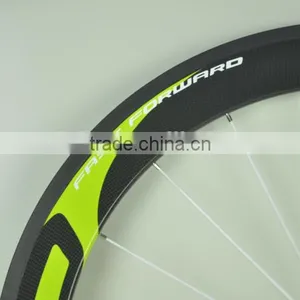 50mm FFWD Carbon Fiber Usd Aluminum Alloy Road Bicycle Wheels for Sale,700c White Carbon Road Bike Wheels for 4x4 thumbnail-4