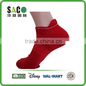 Red Nylon Ankle Sport Socks thumbnail-1