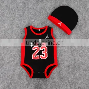 New Infant Clothing Thin Sport Ball Cotton Baby Jordan Coverall Baby Clothes thumbnail-5