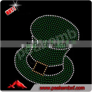 Rhinestone Applique Irish Hat Motif for Dance Academy Uniforms thumbnail-1