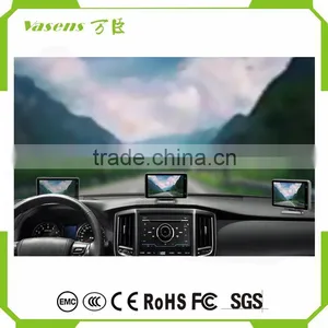 5.0" IPS Touch Android 4.4 FHD1080P Dash Camera Parking Car Dvrs Rearview Mirror Video Recorder Car DVR Dual Camera GPS thumbnail-5