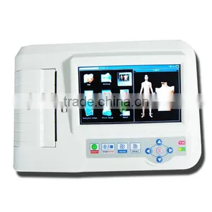 6-Channel Color Touch Screen ECG Machine/ Electrocardiograph/six Channel ECG Machine thumbnail-2