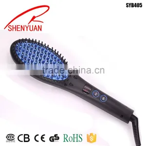 Most Popular Top Star LED Flat Iron Electric Hair Straightening Brush thumbnail-1