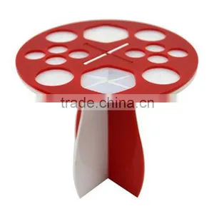 Red/white/black Acrylic Holder for Makeup Brush Tools Portable Makeup Brush Stand thumbnail-6