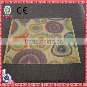 Printed Rectangle Shape Bamboo Place Mat/bamboo Table Mat in Nice Table Mat thumbnail-1