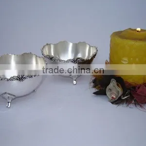 EPNS Brass Silver Plated Rose Bowl thumbnail-1