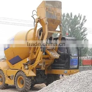 Propelled Concrete Mixer With Self Loading Function and Power Shift Truck With Pump Diesel Engine Air Conditioner thumbnail-5
