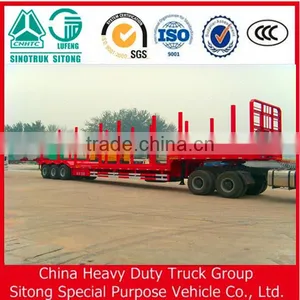 China Farm Trailer 70T Wood Transport Semi Trailer for Sale thumbnail-1