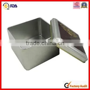 Hot Sale Tin Lovely Square Jewelly Tin Can thumbnail-2